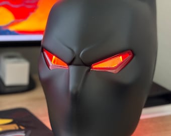 Batman Helmet w/ LED Eyes -3D Printed Batman Beyond Helmet