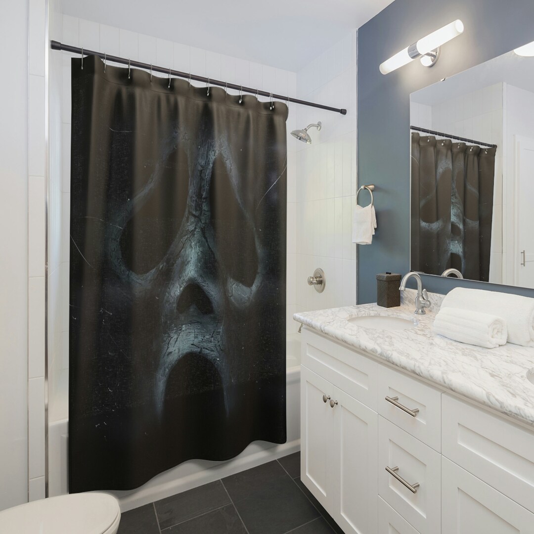 Scream VI Ghostface Shower Curtain Etsy Ireland