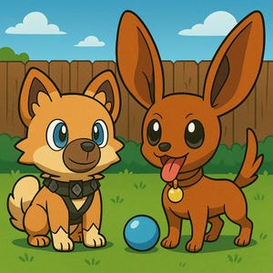 Custom Pokemon-style Pet Portrait