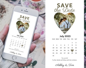 Digital | Save the Date | Save the Date to send by Smartphone | To send by Whatsapp | Wedding | Wedding Invitation | Personalized Invite