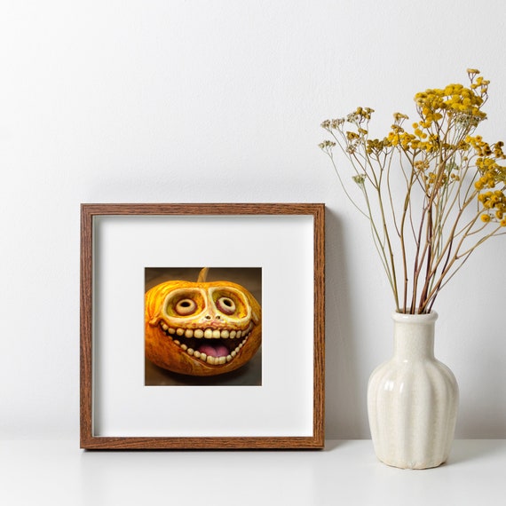 Creepy happy troll face | Photographic Print