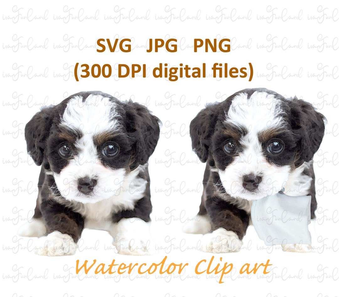 Cute Puppy SVG, Dog Clipart, Cute Pet Instant Download, Animal Cut File ...