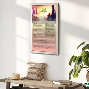 DAKboard Digitaler Kalender 24 Zoll im Rahmen aus nachhaltigem Holz, Wandkalender, Home Planner, Wi-Fi Kalender, Filofax, Filofax, Filofax, Planner usw Bild 6