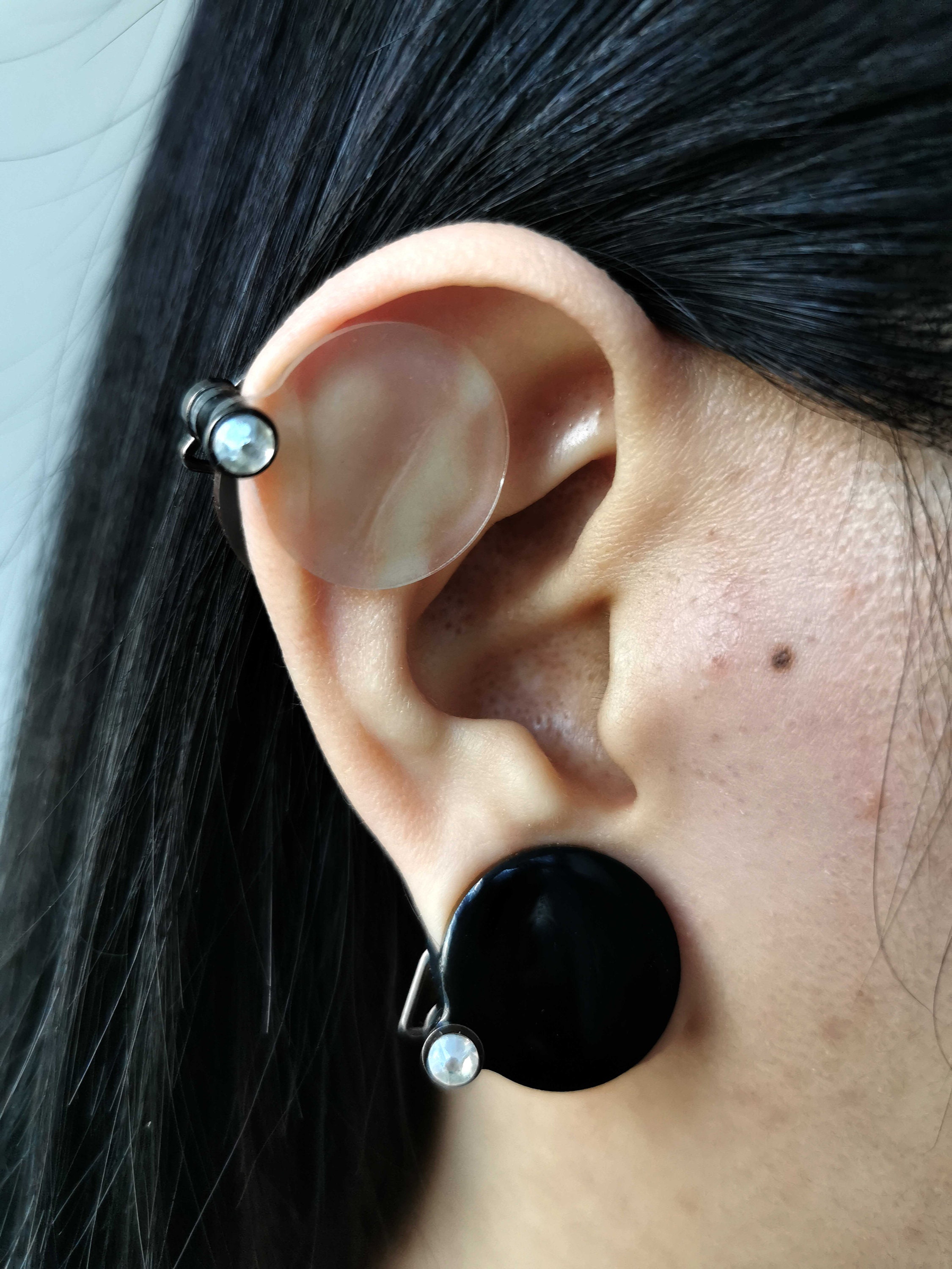 41X20mm (1.61X0.79) Keloid Pressure Earrings Aretes de Precion Para Queloide Ear Keloid Pressure Clips for Ear Keloid Compression Earring