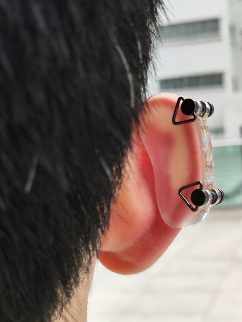 41x20mm 1.61x0.79 Keloid Pressure Earrings Aretes De Precion Para