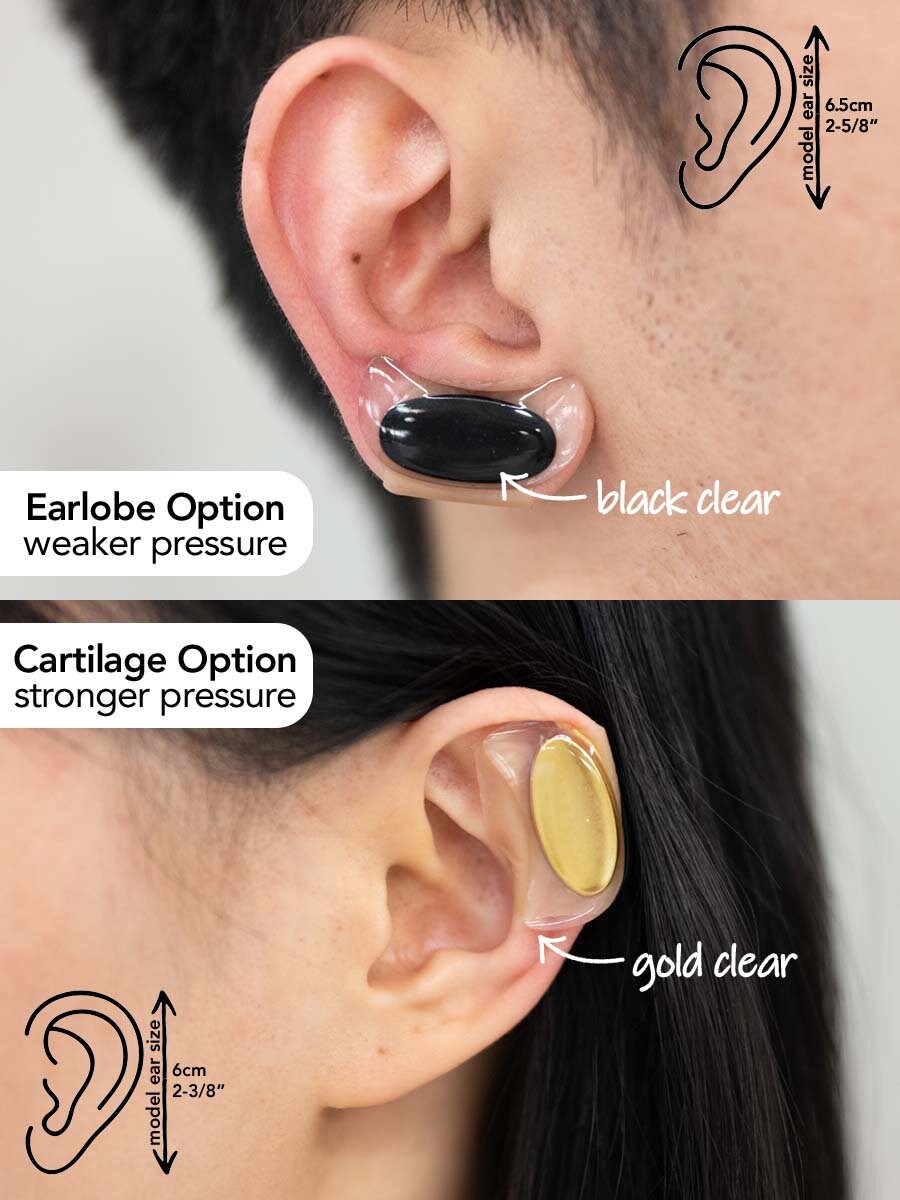 Keloid Pressure Earrings Golden Tone Magnetic Discs in many sizes!
