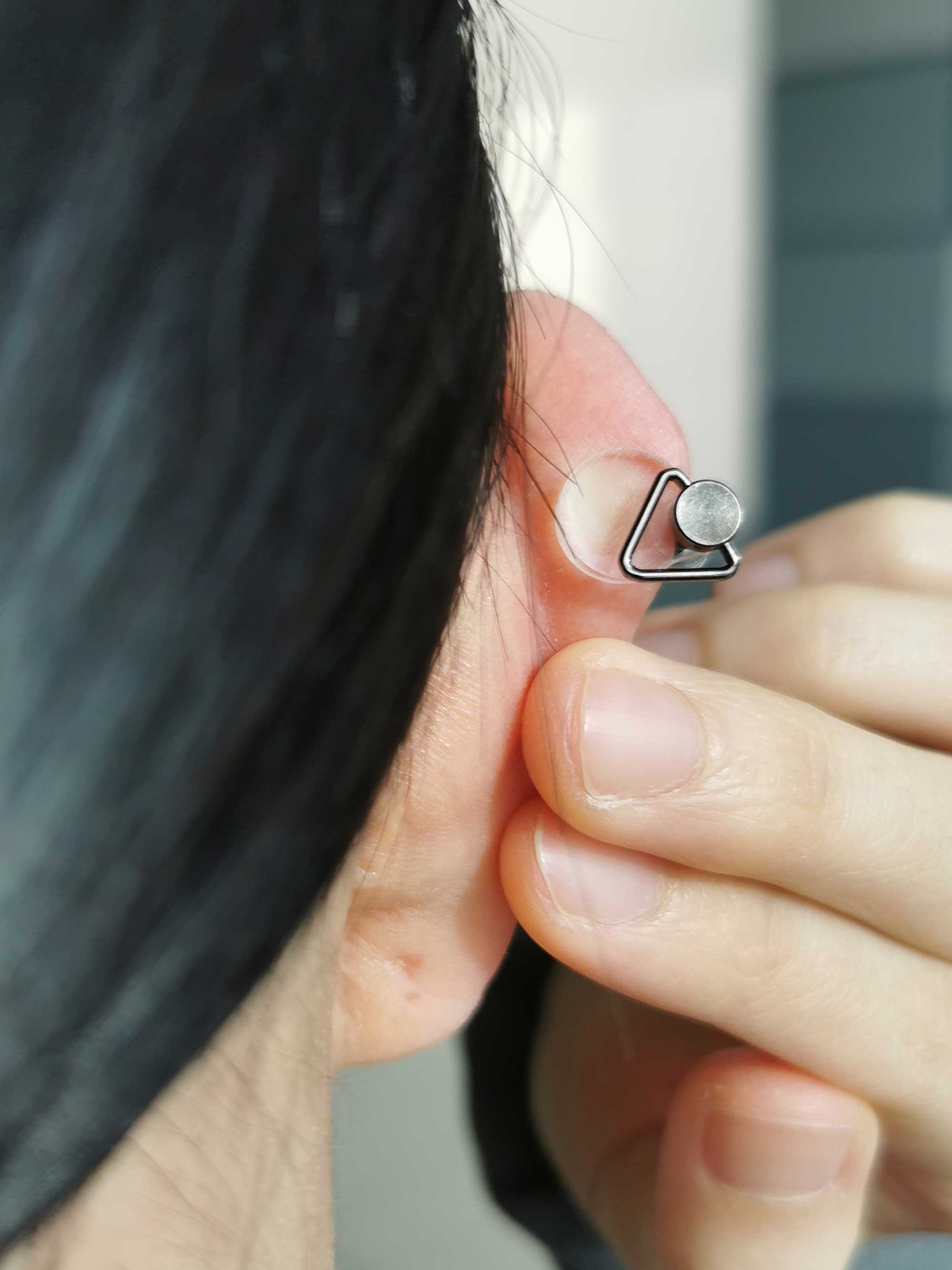 10mm 0.39 Keloid Pressure Earring. Pressure Clip Earrings. Clipons for