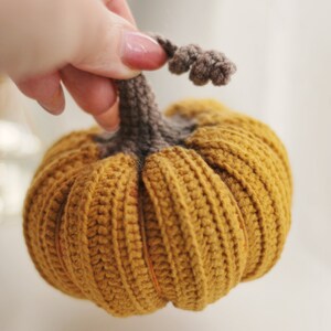 Crochet pumpkin pattern PDF in Eng, size 3.5, Halloween and Thanksgiving Crochet Pumpkin Decor Pattern, amigurumi pumpkin tutorial image 5