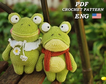 Amigurumi Frog Crochet Pattern: Plush Toy (PDF Pattern)