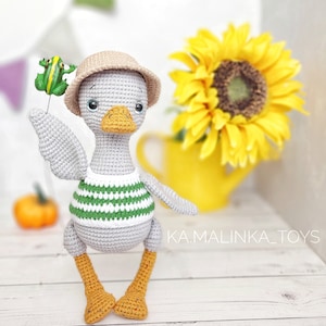 Crochet Pattern Easter Goose, set pattern goose and gander, Easter décor Crochet Pattern, amigurumi goose pattern crochet PDF in Eng zdjęcie 3