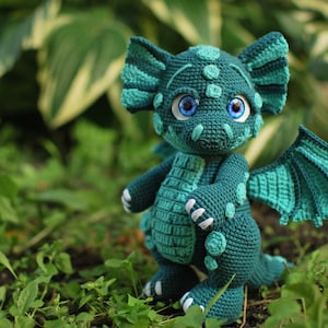 Crochet dragon pattern PDF in Eng, amigurumi dragon crochet toy pattern, crochet dino pattern, Crochet Amigurumi Dragon, amigurumi Dinosaur image 8