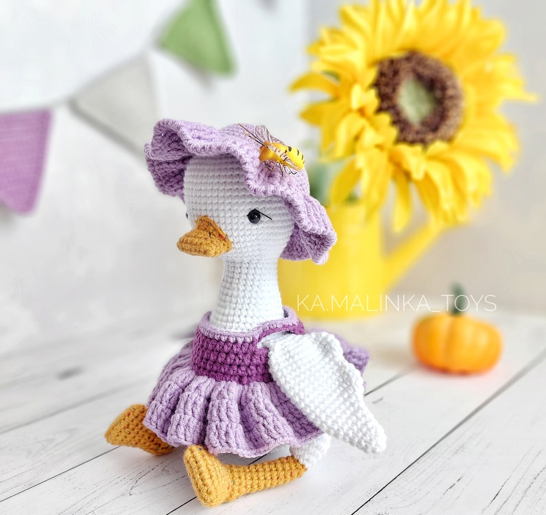 Crochet Pattern Easter Goose, set pattern goose and gander, Easter décor Crochet Pattern, amigurumi goose pattern crochet PDF in Eng zdjęcie 4