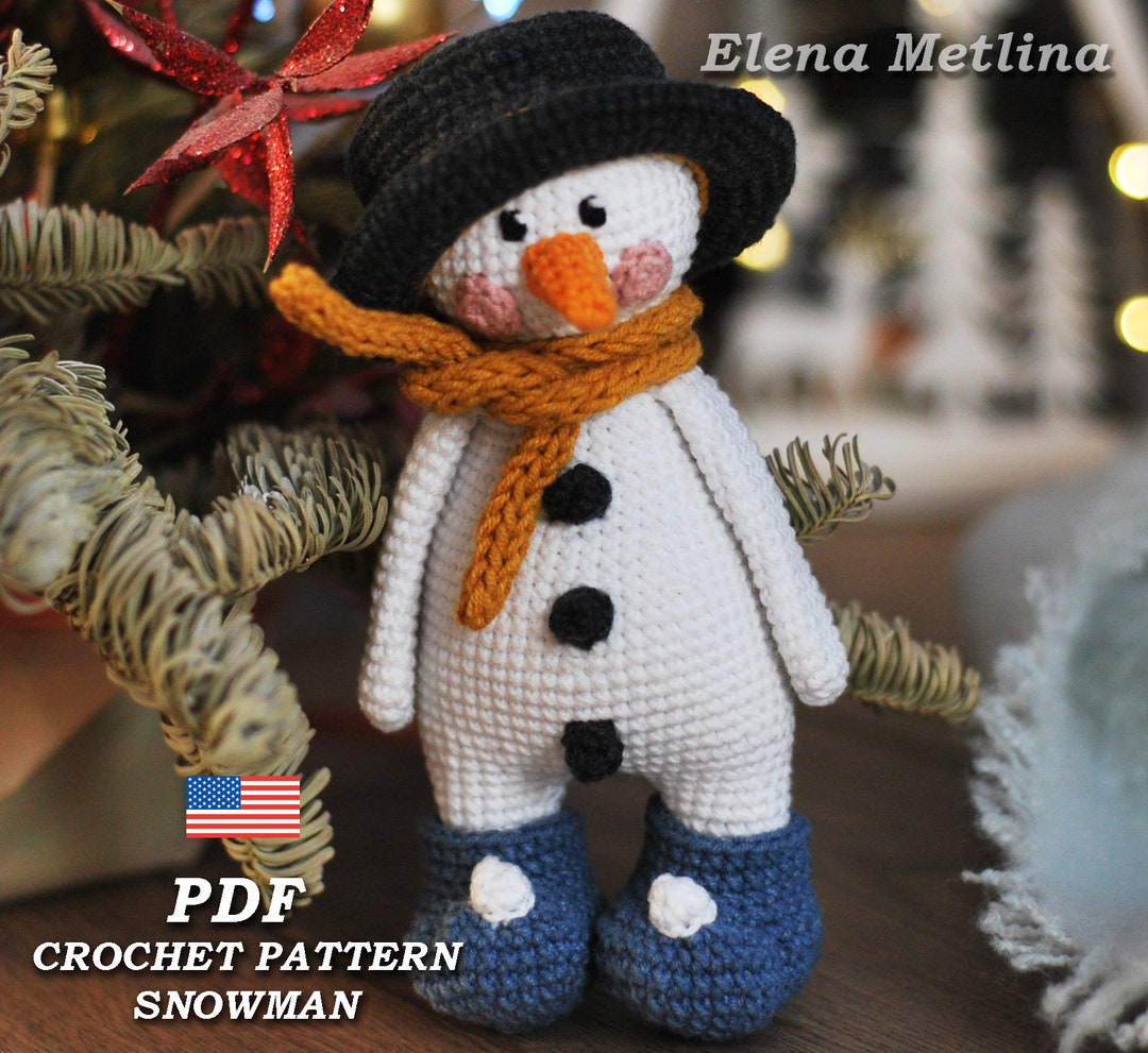 Muñecos Navideños MuÃ±ecos De Ganchillo De Navidad De Nieve MuÃ