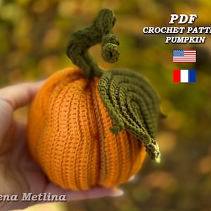 Crochet Pumpkin Decor Amigurumi pattern amigurumi Pumpkin Halloween crochet pattern PDF  Pumpkin Thanksgiving Decorations Fall Decor Pumpkin
