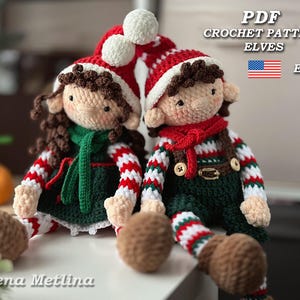 Christmas Crochet Elf Doll Pattern: Amigurumi Plush Toy (PDF Pattern)