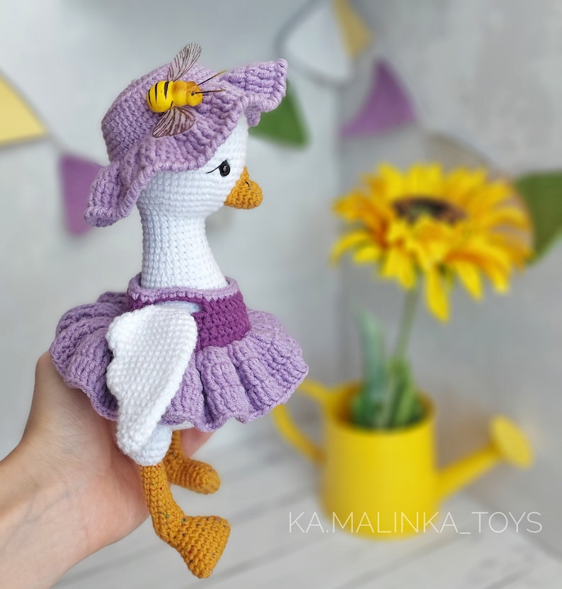 Crochet Pattern Easter Goose, set pattern goose and gander, Easter décor Crochet Pattern, amigurumi goose pattern crochet PDF in Eng zdjęcie 5