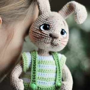 Wzór szydełkowy Bunny Rabbit/szydełkowy króliczek amigurumi wzór PDF w Eng/Amigurumi Easter Rabbit/Słodkie zwierzęta wzór/wzór Easter Bunny zdjęcie 6