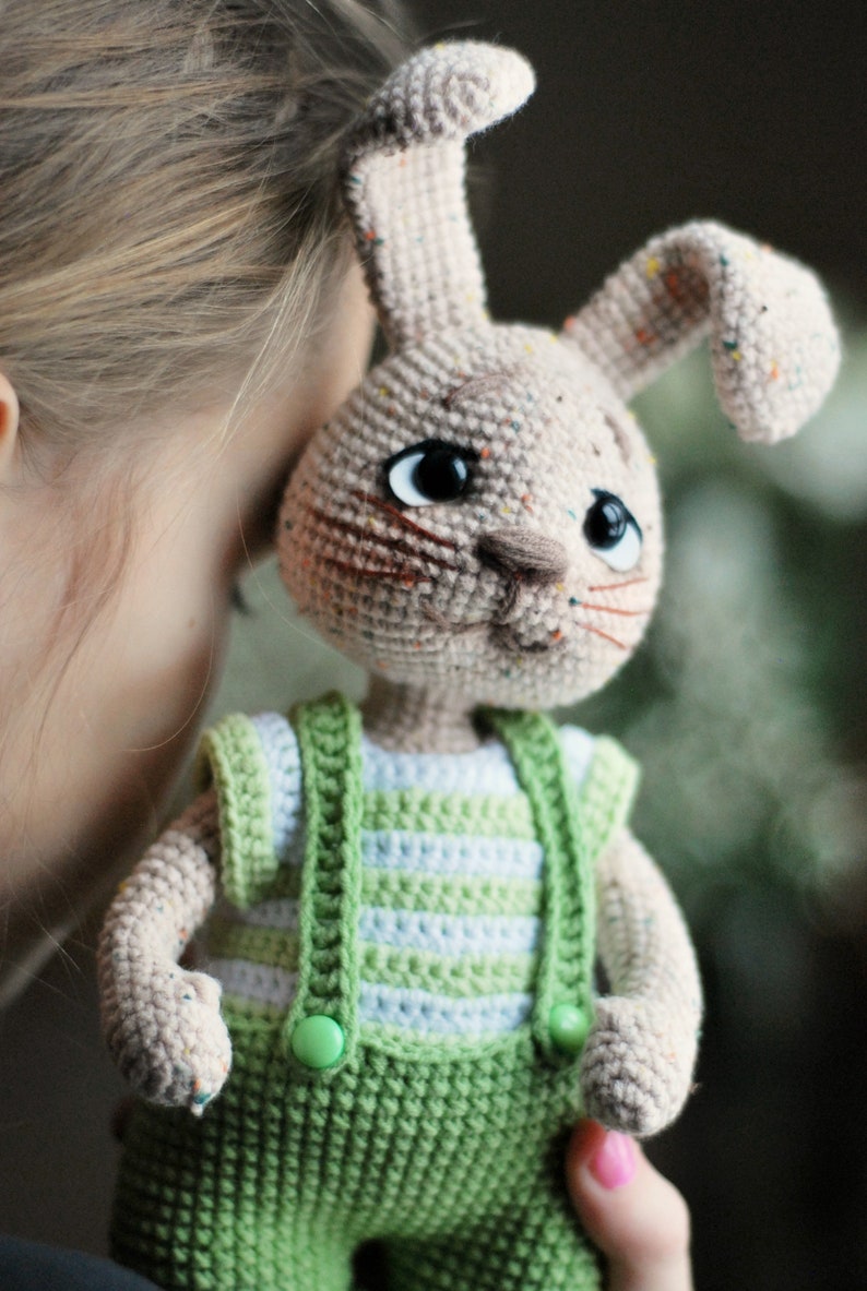 Wzór szydełkowy Bunny Rabbit/szydełkowy króliczek amigurumi wzór PDF w Eng/Amigurumi Easter Rabbit/Słodkie zwierzęta wzór/wzór Easter Bunny zdjęcie 6
