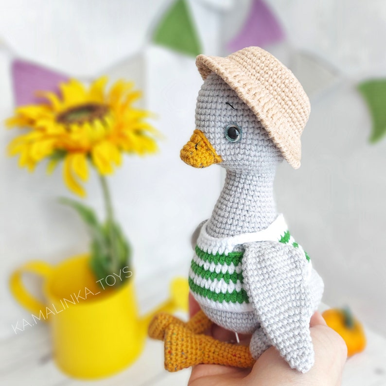 Crochet Pattern Easter Goose, set pattern goose and gander, Easter décor Crochet Pattern, amigurumi goose pattern crochet PDF in Eng zdjęcie 6