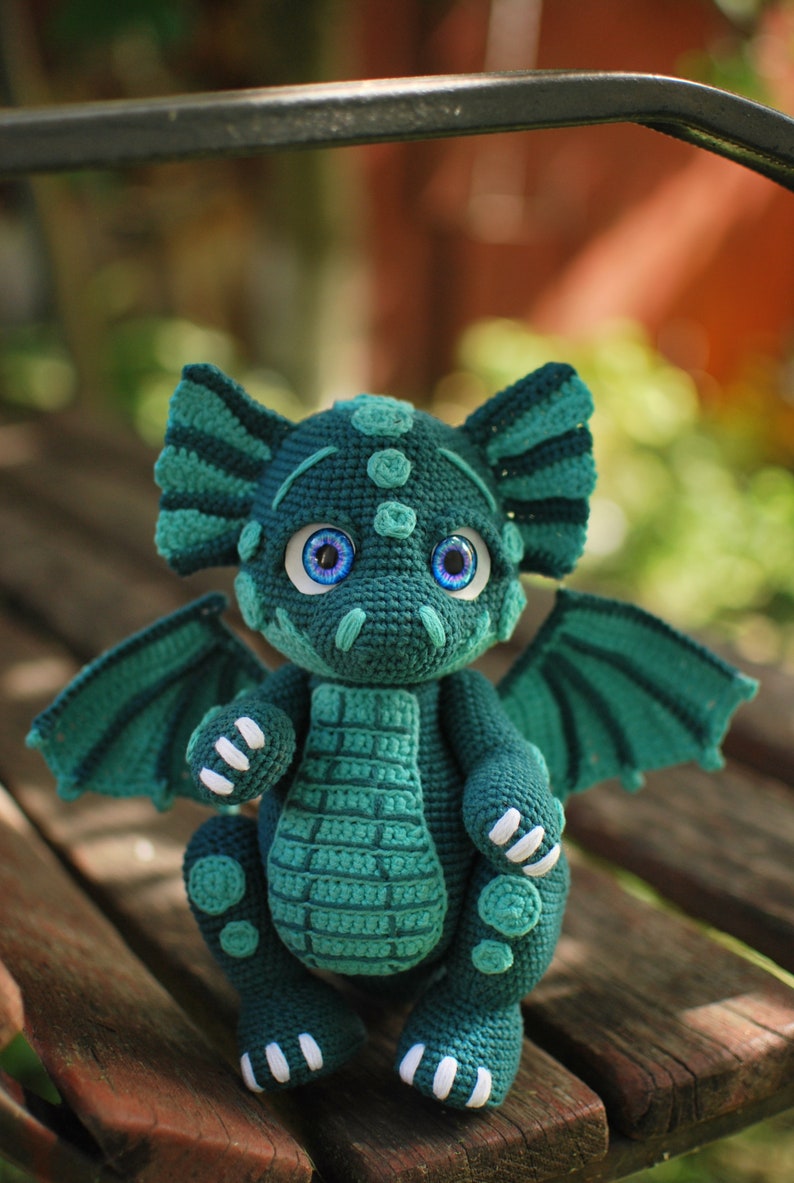 Crochet dragon pattern PDF in Eng, amigurumi dragon crochet toy pattern, crochet dino pattern, Crochet Amigurumi Dragon, amigurumi Dinosaur image 5