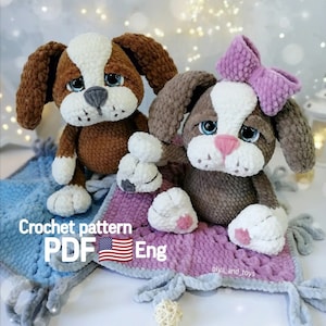 Crochet dog pattern, amigurumi dog pattern pdf in Eng, Stuffed puppy amigurumi pattern, amigurumi plush dog toy, crochet animals pattern