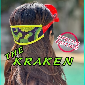 Kraken Dive Mask Tamer - SPECIAL EDITION | Unique Artistic Sea Animal Design | Comfortable Cover | Protective Slap Strap | Diving Accessory