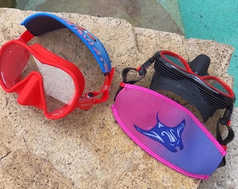 Sea Animal Limestone Neoprene Dive Mask Strap Cover for Scuba and Snorkeling