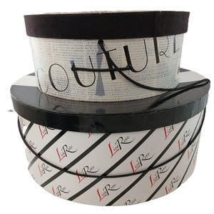 French Round Hat Box - Etsy display picture 1