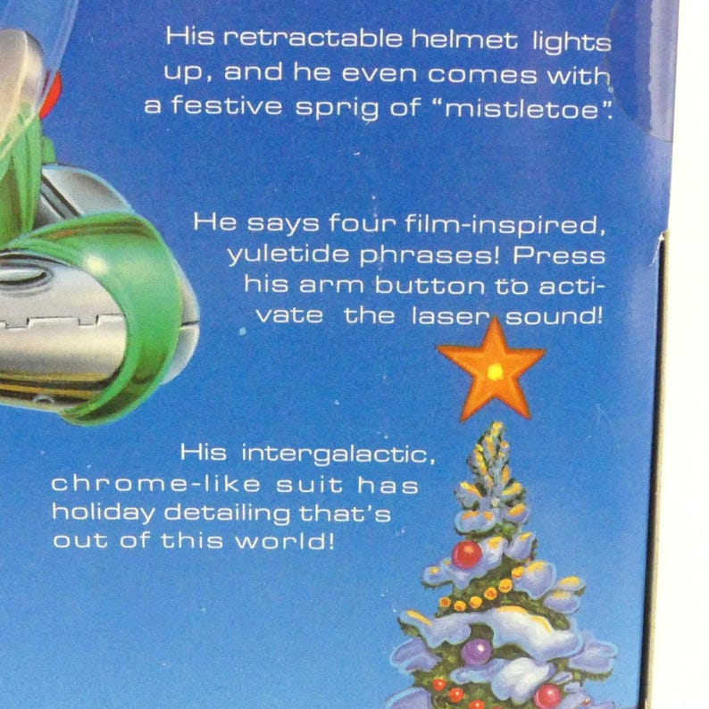 Vintage 1998 Disney Toy Story Buzz Lightyear Holiday Hero Talking Figure image 17
