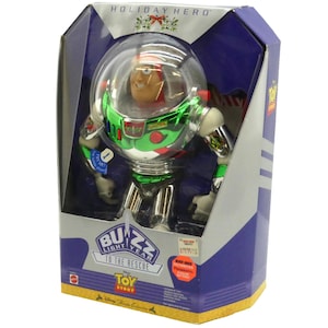 Vintage 1998 Disney Toy Story Buzz Lightyear Holiday Hero Talking Figure image 2