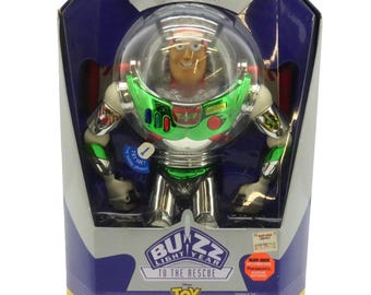 Figura parlante vintage de Buzz Lightyear de Toy Story de Disney, del año 1998.