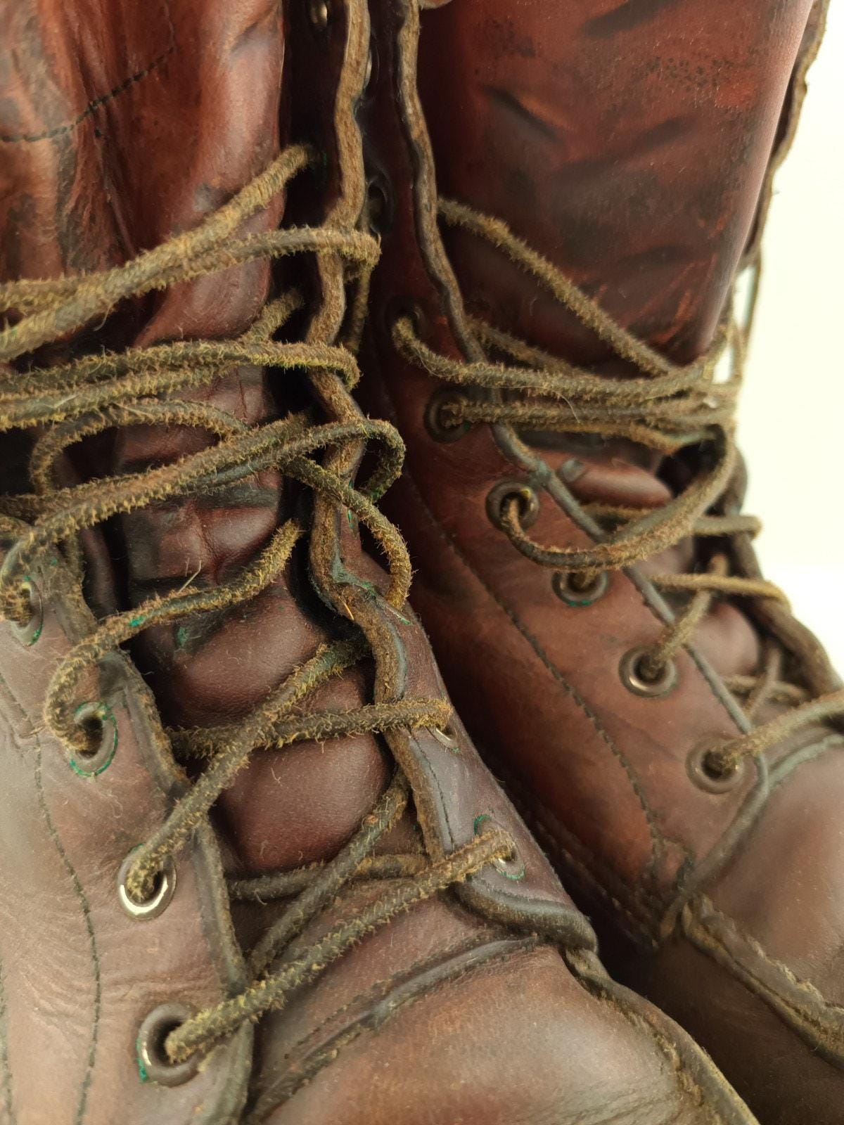 Vintage Red Wing Irish Setter Sport Boot USA Men\'s Moc Toe Work Boots See Desc Vintage 80s Red Wing Irish Setter Sport Boot Made in Usa Moc  main image 3