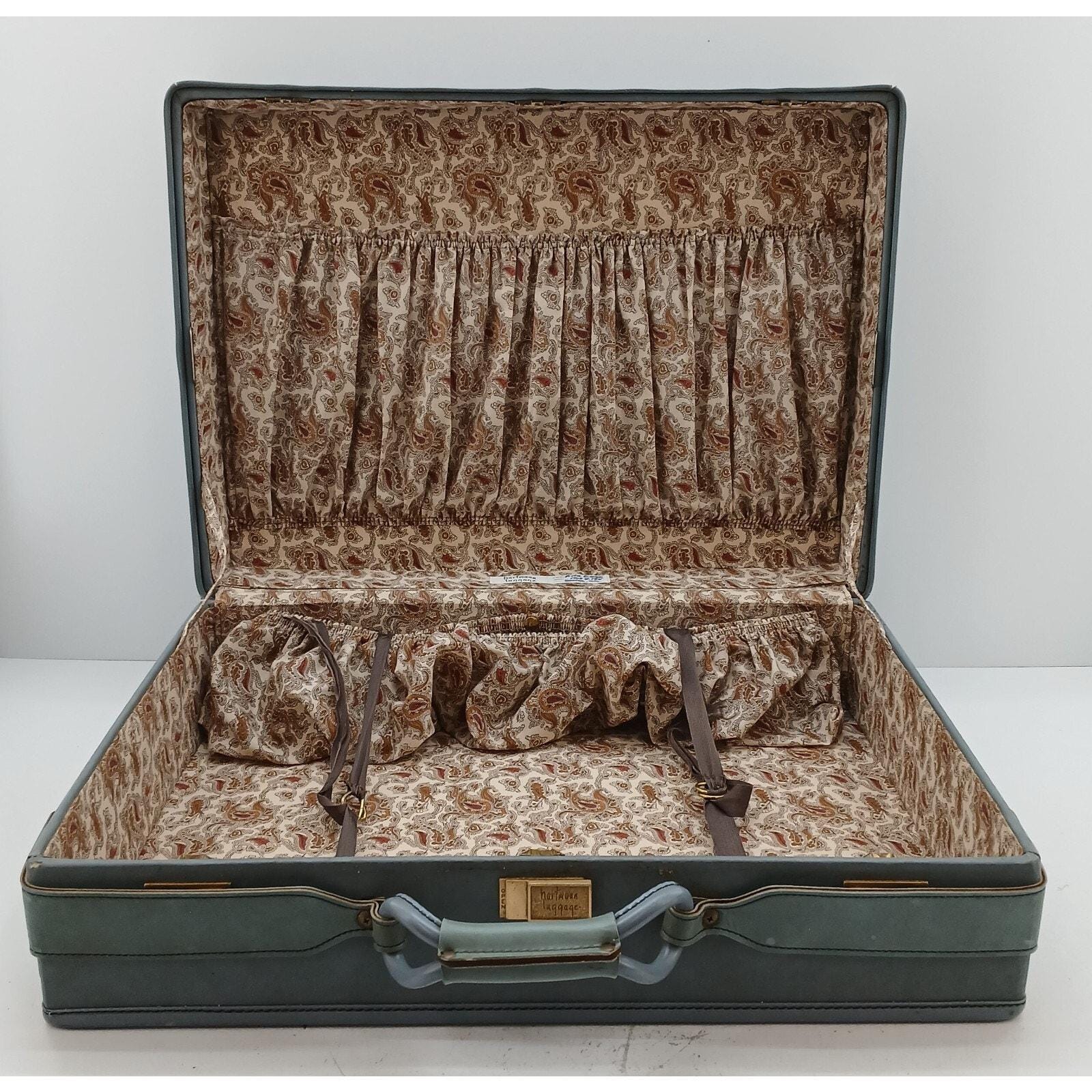 ヴィンテージ レア ブルー ハートマン 24インチ ベルト付きレザー