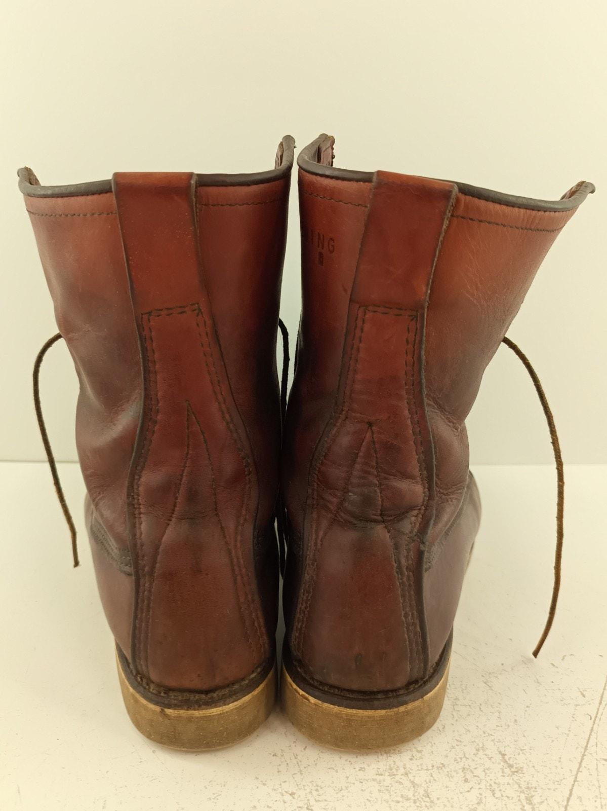 Vintage Red Wing Irish Setter Moc Toe Work Boots USA Made  display picture 1