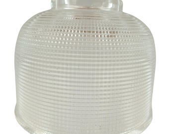 Pantalla de lámpara de vidrio texturizado transparente vintage, globo pequeño, cubierta de luz de repuesto, cúpula