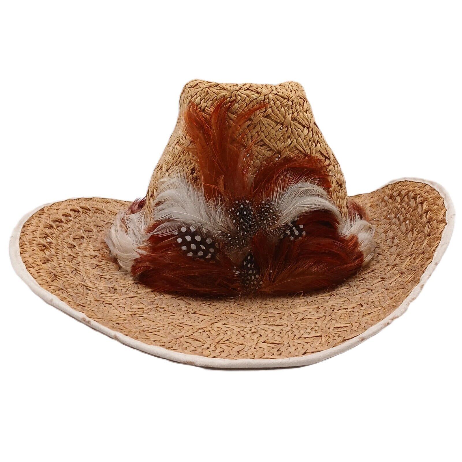Vintage LEVI\'S feather denim western cowboy hat Vintage, 1970 main image 3