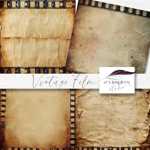Vintage Film Texture Overlay, Retro Cinema Backdrop, Old Movie Effect, Analog Film Grain, Photography Editing Backgrounds