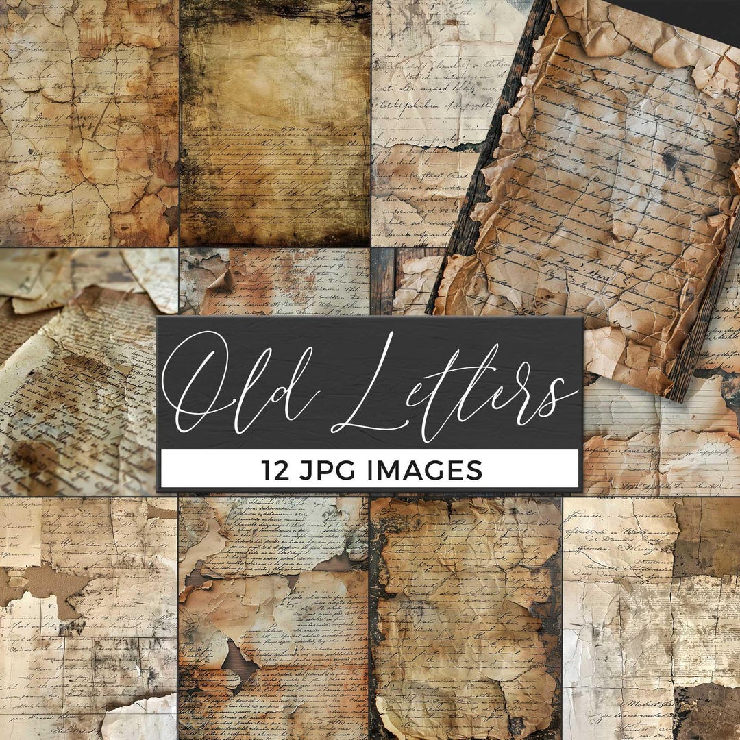 Vintage Handwritten Digital Paper, Aged Script Texture Background ...