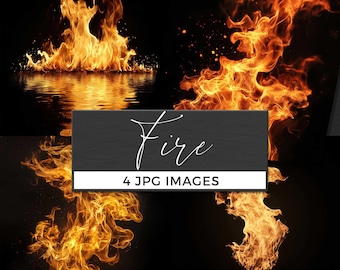Fire Backdrop, Flame Textures, Glowing Overlay, Night Background, Digital Fire Effect, Printable Fire Texture