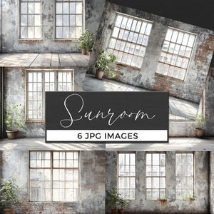 Sunlit Room Digital Scene, Vintage Rustic Window Interior, Bright Aesthetic Loft Backdrop, Grunge Industrial Room Background, Home Journal