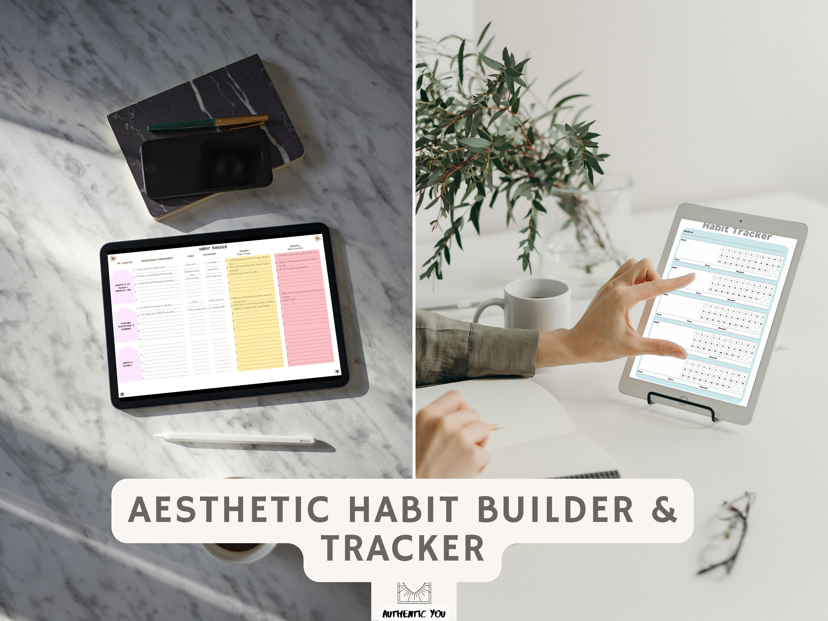 Habit Builder & Tracker Highly Effective Planner by Authentic You iPad ...