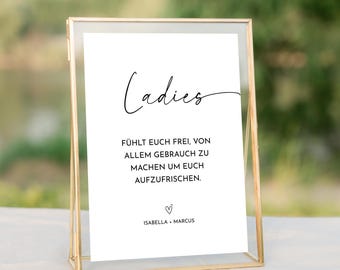 Women's emergency basket, wedding emergency basket sign for ladies, wedding poster, modern wedding poster, HZ02