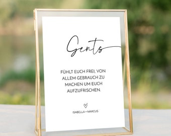 Men's emergency basket, wedding emergency basket sign for gentlemen, wedding poster, modern wedding poster, HZ02
