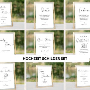 Ensemble de panneaux de mariage personnalisables, panier d'urgence, livre d'or, cadeaux et cartes, modèles de gâteaux de mariage PDF à télécharger, HZ02
