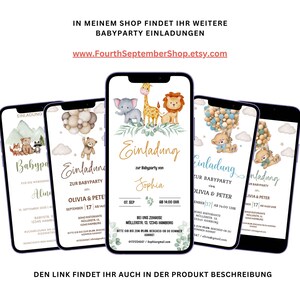 Baby Shower Invitation Template, Baby Shower Invitation Card, Ecard Template for WhatsApp, BBS07 image 8