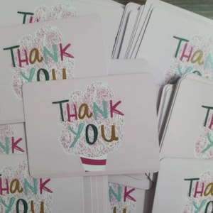 100 tarjetas de agradecimiento / Suministros para pequeñas empresas / Tarjetas de felicitación / Tarjetas de agradecimiento personalizadas / Suministros de embalaje mínimos / Afortunadamente