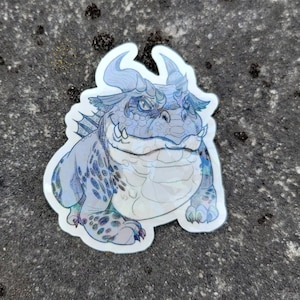 Sticker swog inspiré de Warcraft Sticker grenouille à cornes Sticker holographique Sticker holographique Sticker holographique transparent