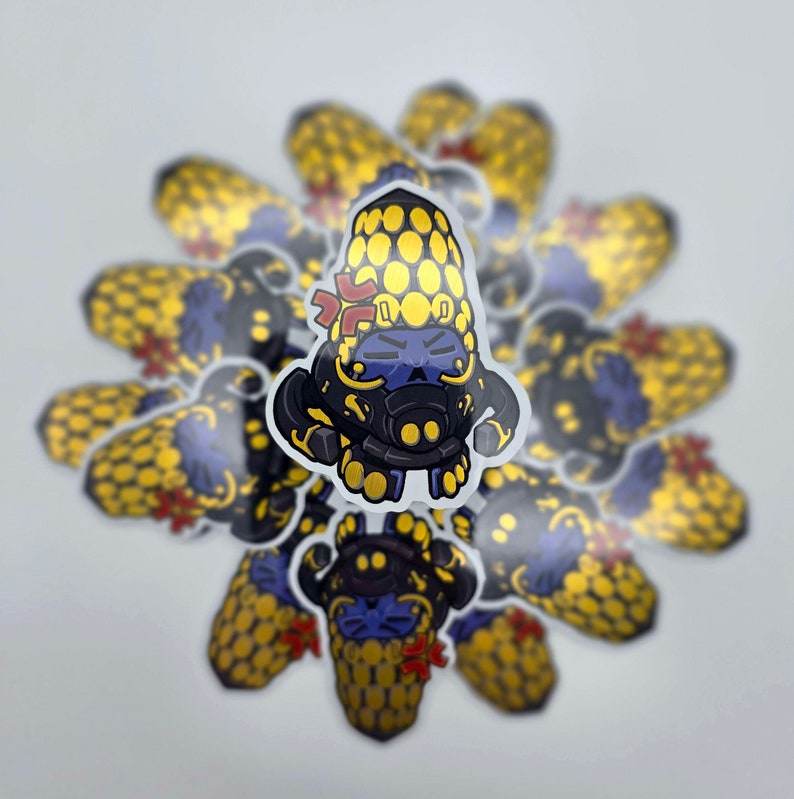 Necraloid Warframe Inspired Necraloid Gold Sticker - 2.5'' Vinyl - Etsy
