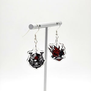 CP2077 Earrings - Johnny Silverhand Earrings - Kerry Eurodyne Earrings - Gamer Earrings