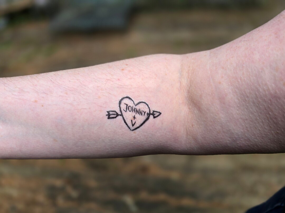 Cyberpunk Inspired Temporary Tattoo Johnny Silverhand Temp Tattoo Etsy